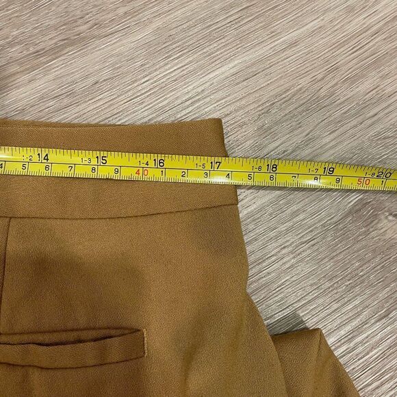 Talbots Heritage Wool Straight Pantsin Tan Camel, 12 Petite - Picture 8 of 10